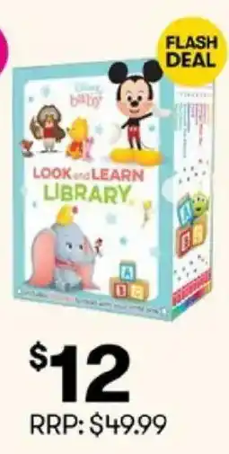 BIG W Disney baby look and learn library book offer