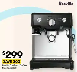 BIG W Breville Duo Temp Coffee Machine Black offer