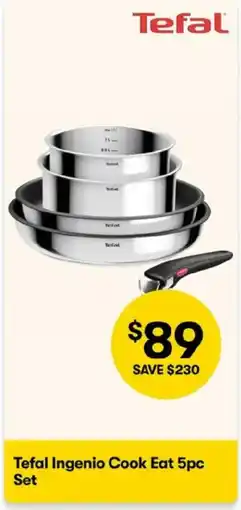 BIG W Tefal Ingenio Cook Eat Set offer