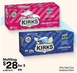 BIG W Kirks Can Varieties offer