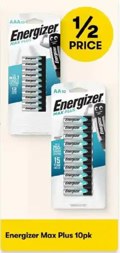 BIG W Energizer Max Plus offer