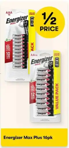 BIG W Energizer Max Plus offer