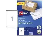 Officeworks Avery 1UP Laser Shipping Labels 100 Sheets offer
