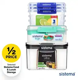 BIG W Sistema Food & Lunch Storage offer