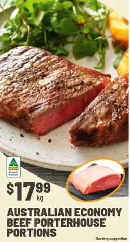 IGA Australian economy beef porterhouse portions offer