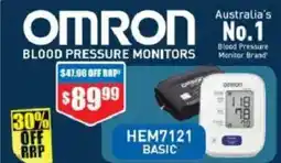 Chemist Warehouse OMRON Blood Pressure Monitor offer