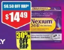 Chemist Warehouse Nexium 24hr 20mg 14 Mini Capsules offer