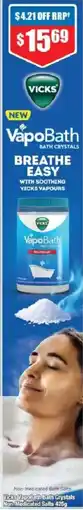 Chemist Warehouse Vicks VapoBath Bath Crystals Non-Medicated Salts offer