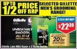 Chemist Warehouse Gillette Labs NBA Razor +2 Blade Refills offer