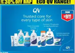 Chemist Warehouse Ego QV Range offer