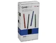 Officeworks GBC Binding Comb 21 Loop Plastic 12mm Black 100 Pack offer