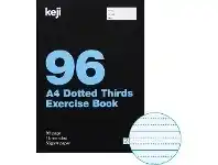 Officeworks Keji A4 55gsm 14mm Dotted Thirds Exercise Book 96 Page offer
