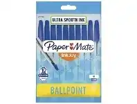 Officeworks PaperMate InkJoy 100 Ballpoint Pens Blue 10 Pack offer