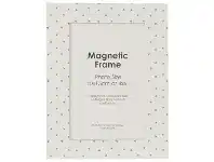 Lifestyle Brands Photo Magnet 4x6 White and Gold