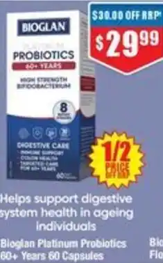 Chemist Warehouse Bioglan Platinum Probiotics offer