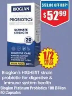 Chemist Warehouse Bioglan Platinum Probiotics offer