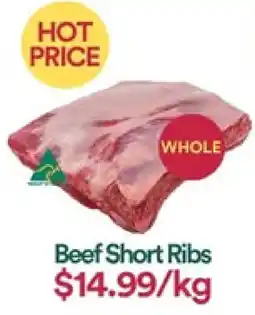 WHOLEFARMS Beef Short Ribs offer
