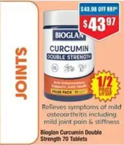 Chemist Warehouse Bioglan Curcumin Double Strength offer