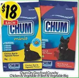 NQR Chum Dry Dog Food Crunchy Chicken & Vegetable offer