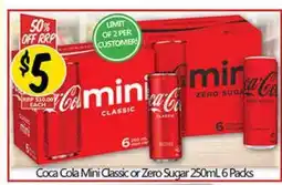 NQR Coca Cola Mini Classic or Zero Sugar offer