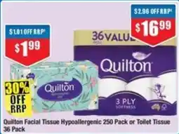 Chemist Warehouse Quilton Facial Tissue Hypoallergenic offer