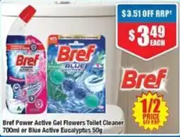 Chemist Warehouse Bref Power Active Gel Flowers Toilet Cleaner offer