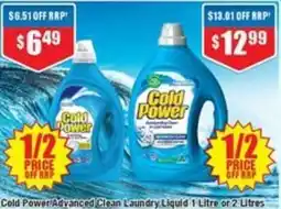 Chemist Warehouse Cold Power Advanced Clean Laundry Liquid offer
