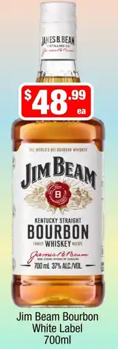 Liquor Stax Jim Beam Bourbon White Label offer