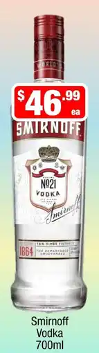 Liquor Stax Smirnoff Vodka offer