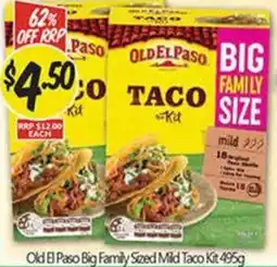 NQR Old El Paso Big Family Sized Mild Taco Kit offer