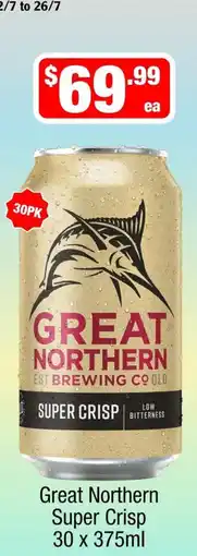 Liquor Stax Great Northern Super Crisp offer