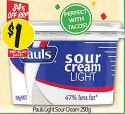 NQR Pauls Light Sour Cream offer