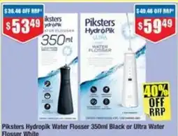 Chemist Warehouse Piksters HydroPik Water Flosser 350ml Black or Ultra Water Flosser White offer