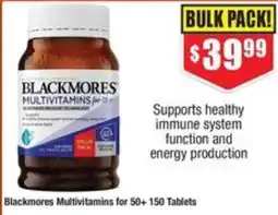 Chemist Warehouse Blackmores Multivitamins for 50+ offer