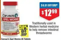 Chemist Warehouse Caruso's Xpel Worms 28 Tablets offer