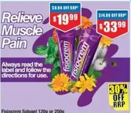 Chemist Warehouse Fisiocrem Solugel offer