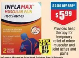 Chemist Warehouse Inflamax Muscular Pain Heat Patches offer