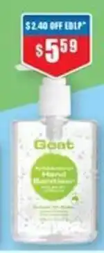 Chemist Warehouse Goat Antibacterial Hand Sanitiser offer