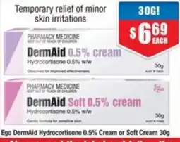 Chemist Warehouse Ego DermAid Hydrocortisone 0.5% Cream offer