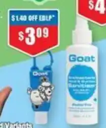 Chemist Warehouse Goat Antibacterial Hand Sanitiser Assorted Variants offer