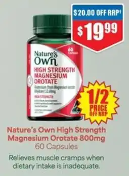 Chemist Warehouse Nature's Own High Strength Magnesium Orotate offer