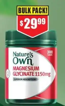 Chemist Warehouse Nature's Own Magnesium Glycinate offer
