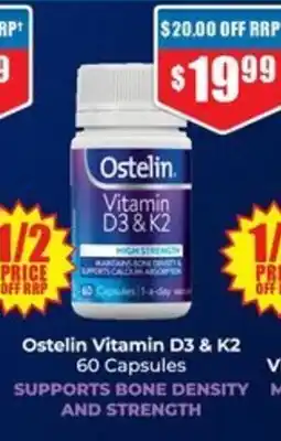 Chemist Warehouse Ostelin Vitamin D3 & K2 offer