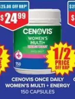 Chemist Warehouse Cenovis Women's Multi+ Energy offer