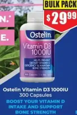 Chemist Warehouse Ostelin Vitamin D3 1000IU offer