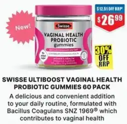 Chemist Warehouse Swisse Ultiboost Vaginal Health Probiotic Gummies offer