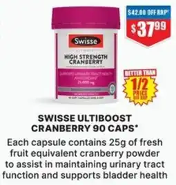 Chemist Warehouse Swisse Ultiboost Cranberry offer