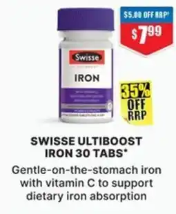 Chemist Warehouse Swisse Ultiboost Iron offer