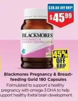 Chemist Warehouse Blackmores Pregnancy & Breast-feeding Gold offer