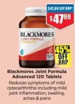 Chemist Warehouse Blackmores Joint Formula Advanced offer